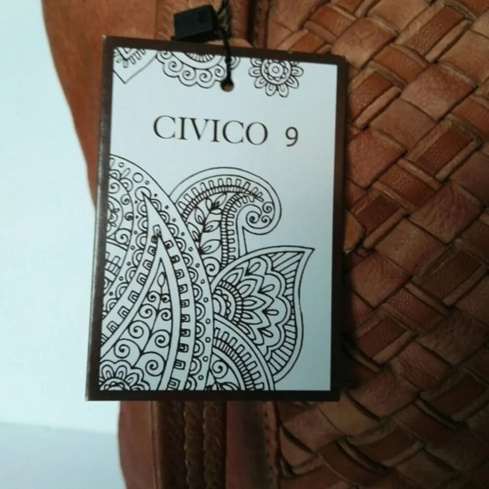 Civico 9 Women's Distressed  Purse‎ Tote Bag Genuine Leather $149